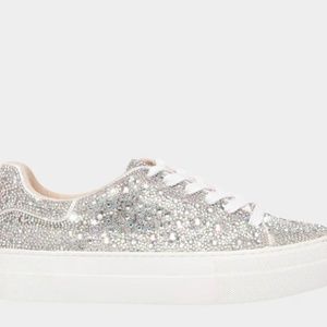 Betsy Johnson Rhinestone Sindy Sneaker Sz 5 (fits like 6)